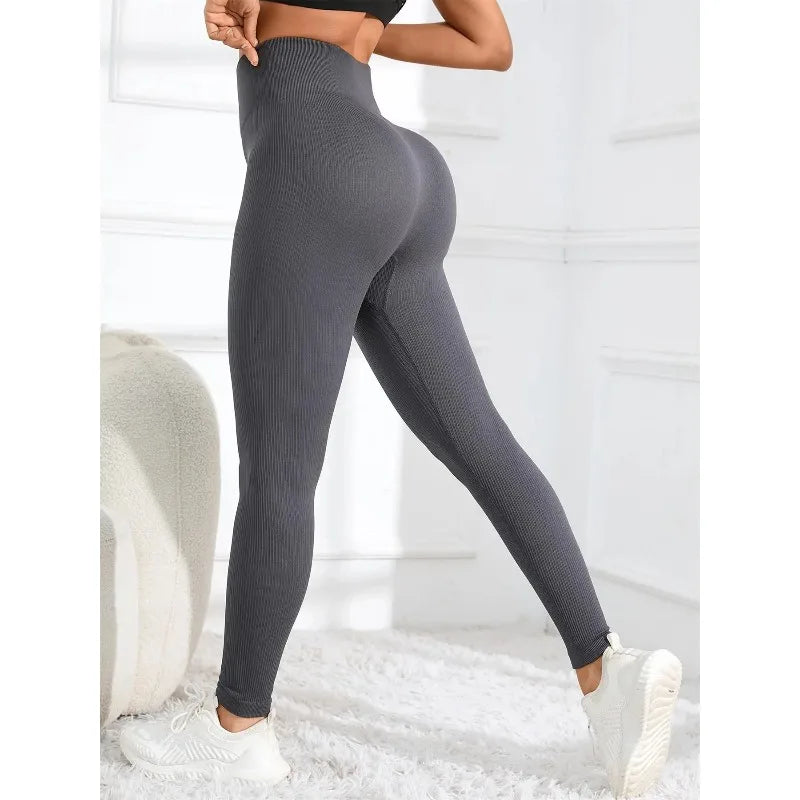 Onyx Athlete – Ribbed High-Waist Leggings