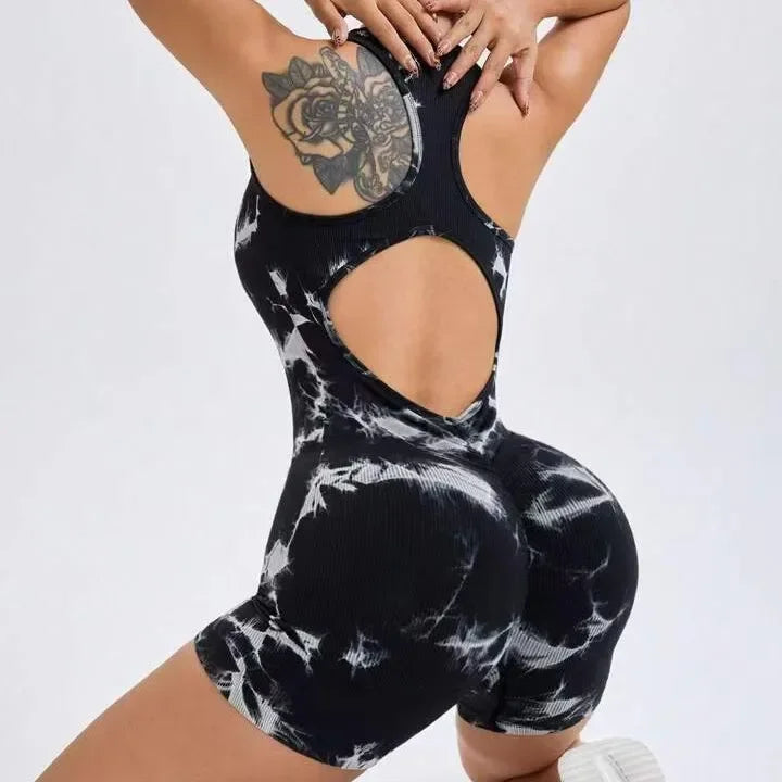 Onyx Athlete – Square-Neck Performance Jumpsuit