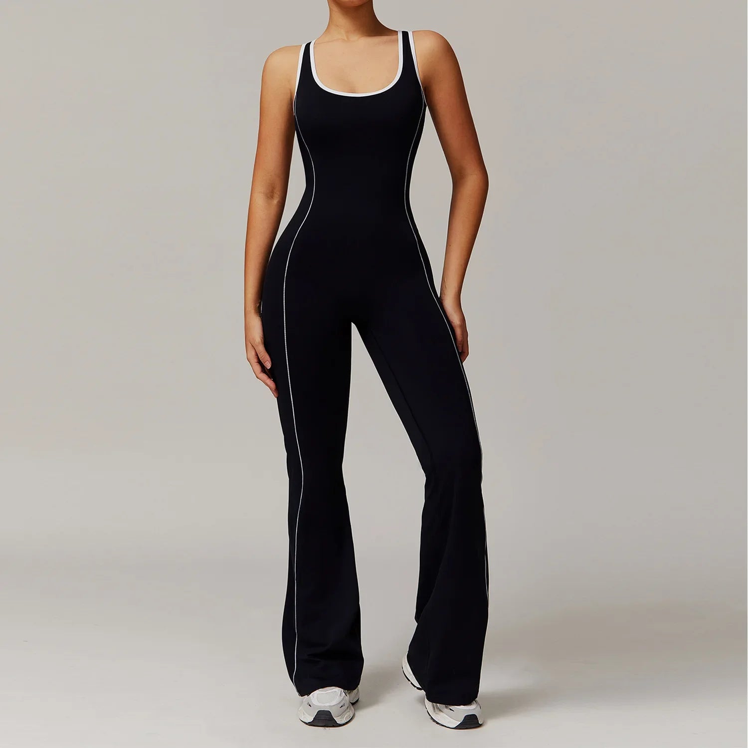 Onyx Athlete - Women’s Seamless Backless Yoga Jumpsuit