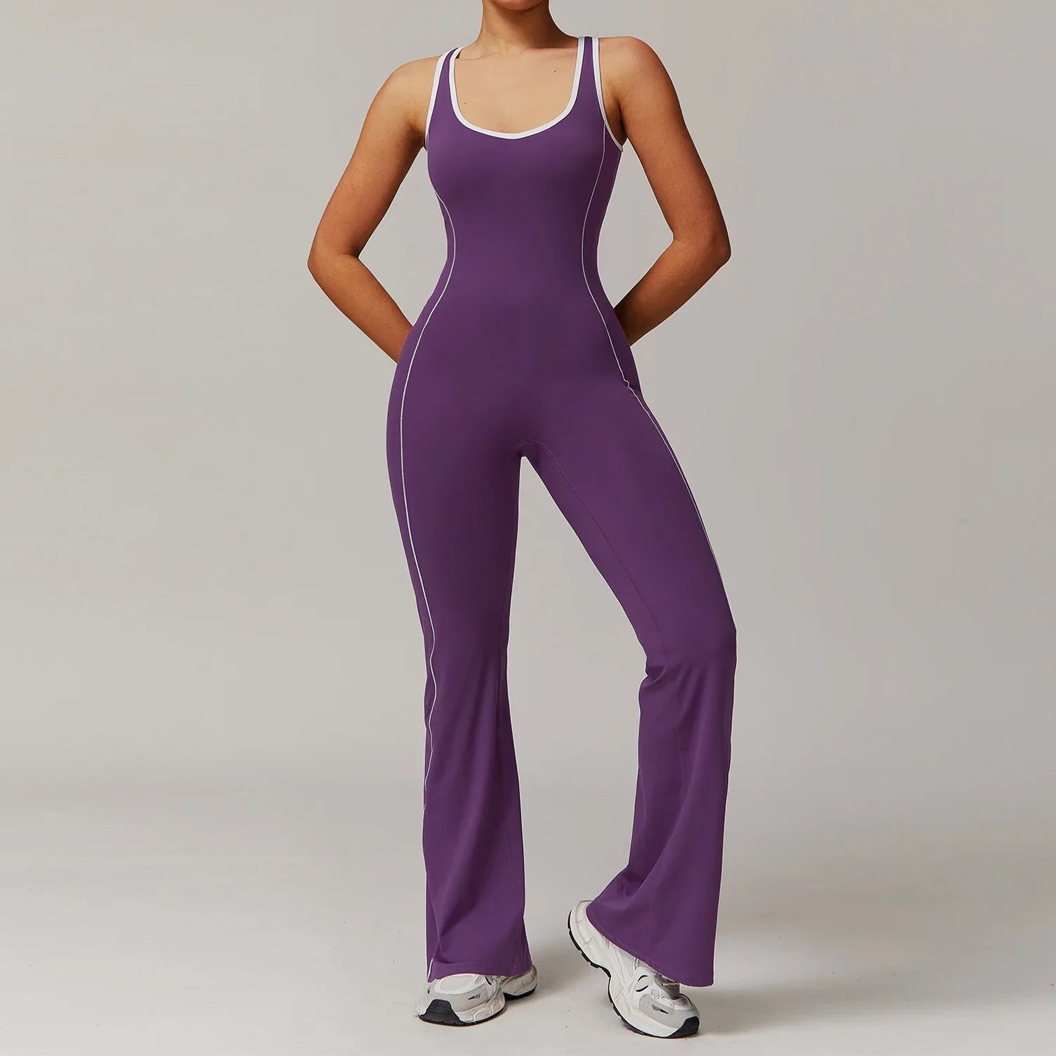 Onyx Athlete - Women’s Seamless Backless Yoga Jumpsuit
