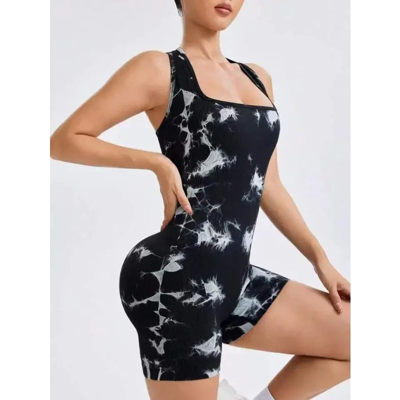 Onyx Athlete – Square-Neck Performance Jumpsuit