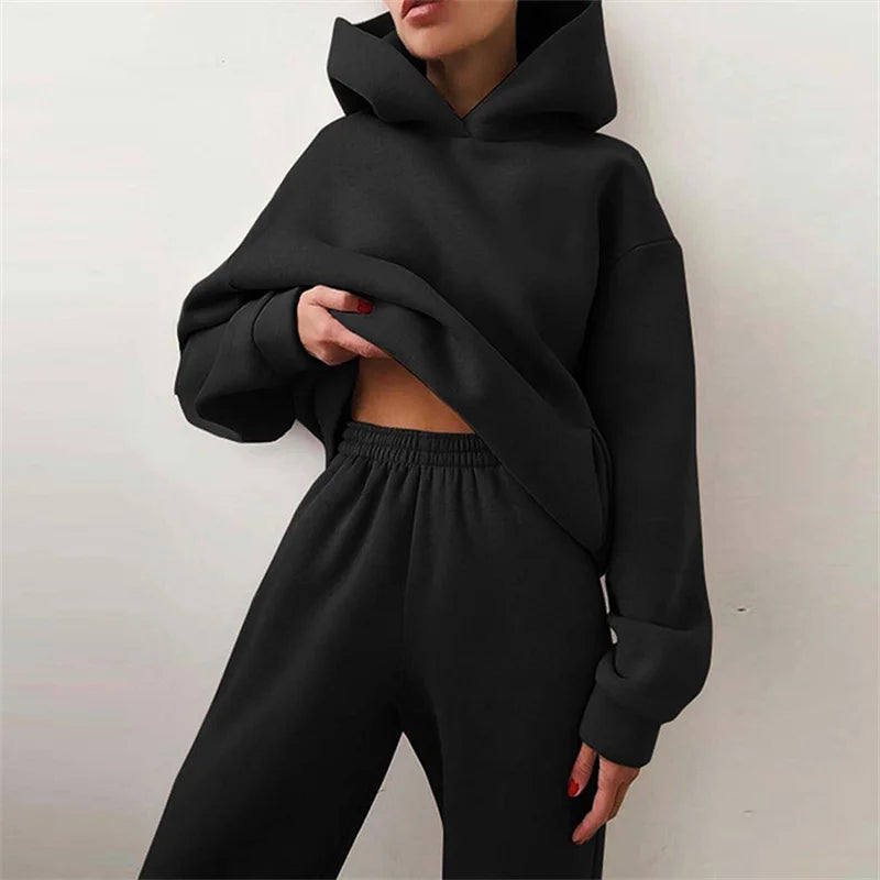 Onyx Athlete – Luxe Oversized Hoodie & Pant Set