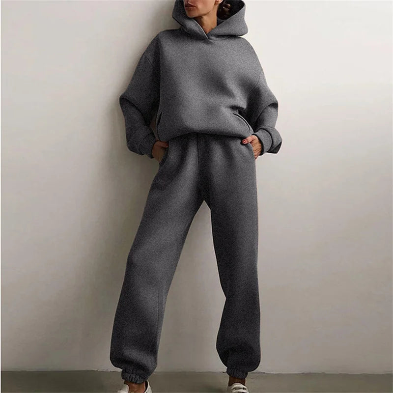 Onyx Athlete – Luxe Oversized Hoodie & Pant Set
