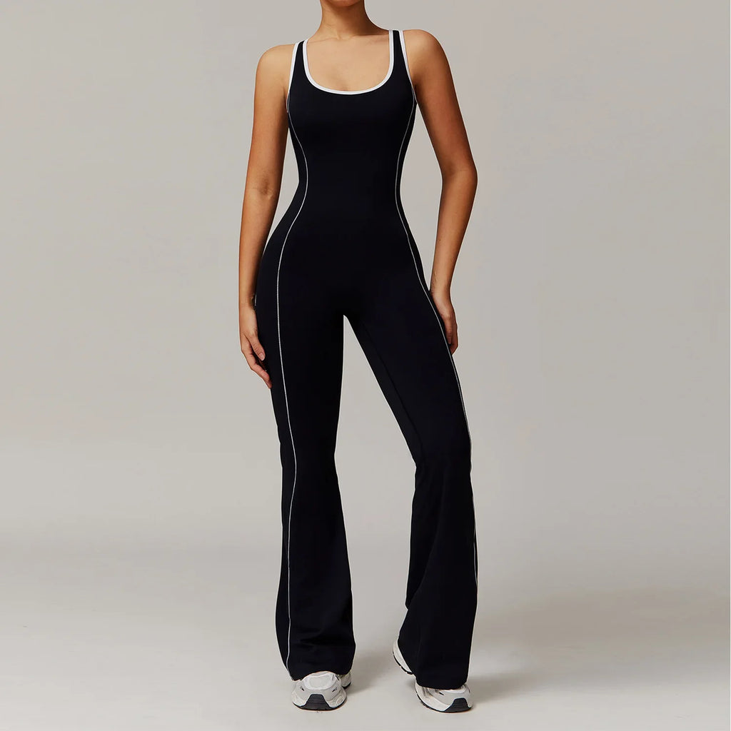 Onyx Athlete - Women’s Seamless Backless Yoga Jumpsuit