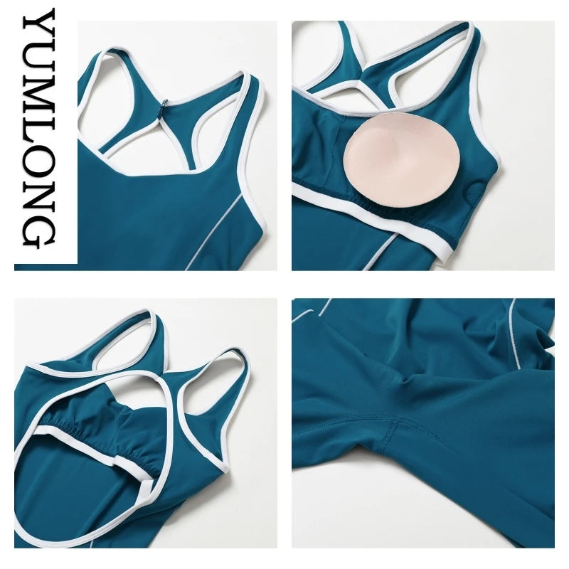 Onyx Athlete - Women’s Seamless Backless Yoga Jumpsuit