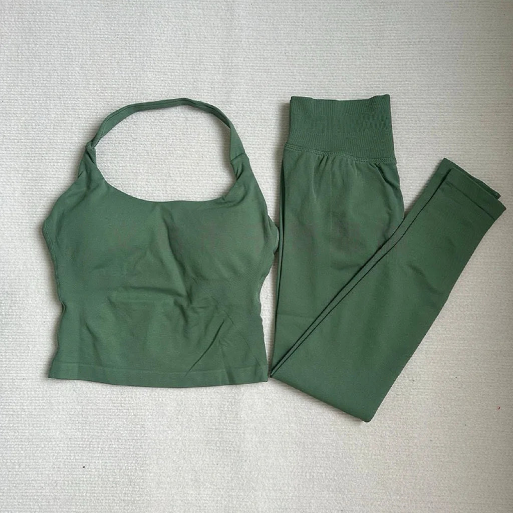 Onyx Athlete – Halter Workout Legging Set