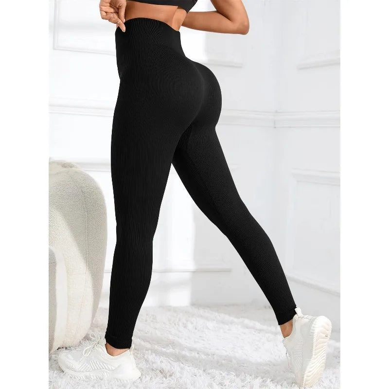 Onyx Athlete – Ribbed High-Waist Leggings