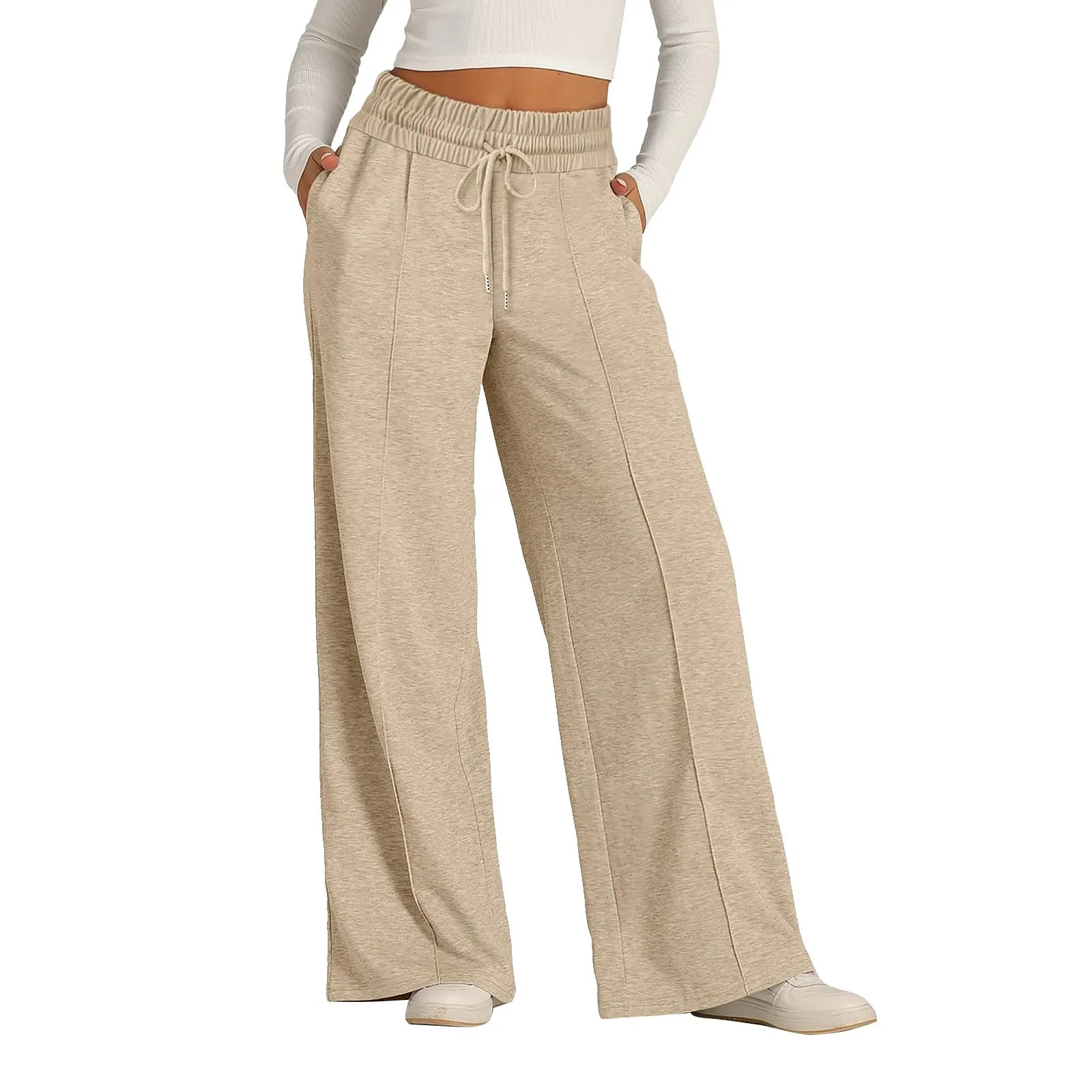 Onyx Athlete – Wide-Leg Luxe Sweatpants